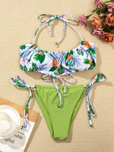 Palm Tree Bikini Set