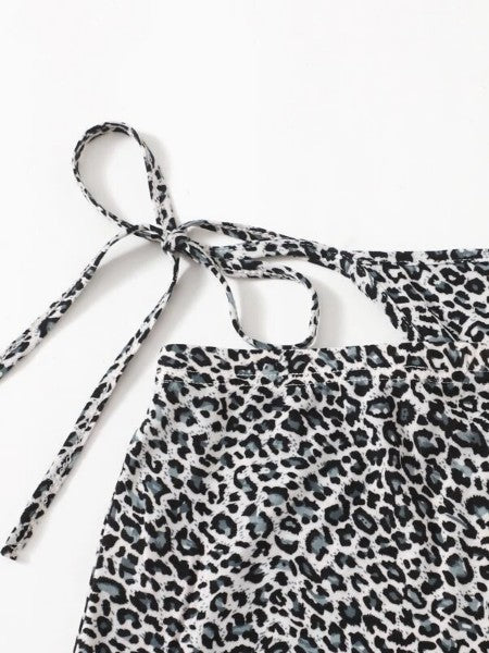 Caged Leopard Bikini Skirt 2