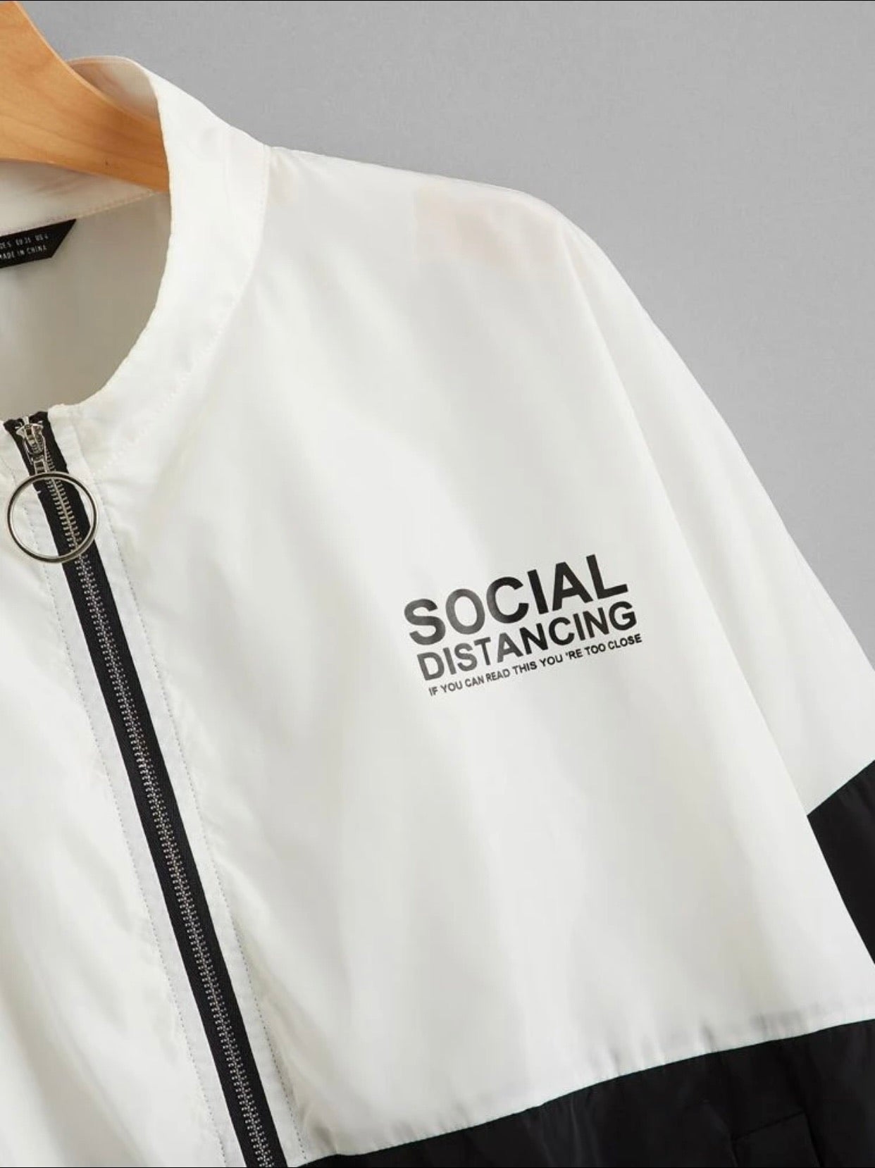Social Distance Windbreaker Jacket
