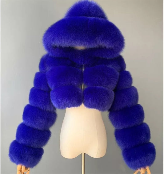 Lady Fur Coat. (Preorder for sizes M-3X. 2 weeks for Processing & receiving)